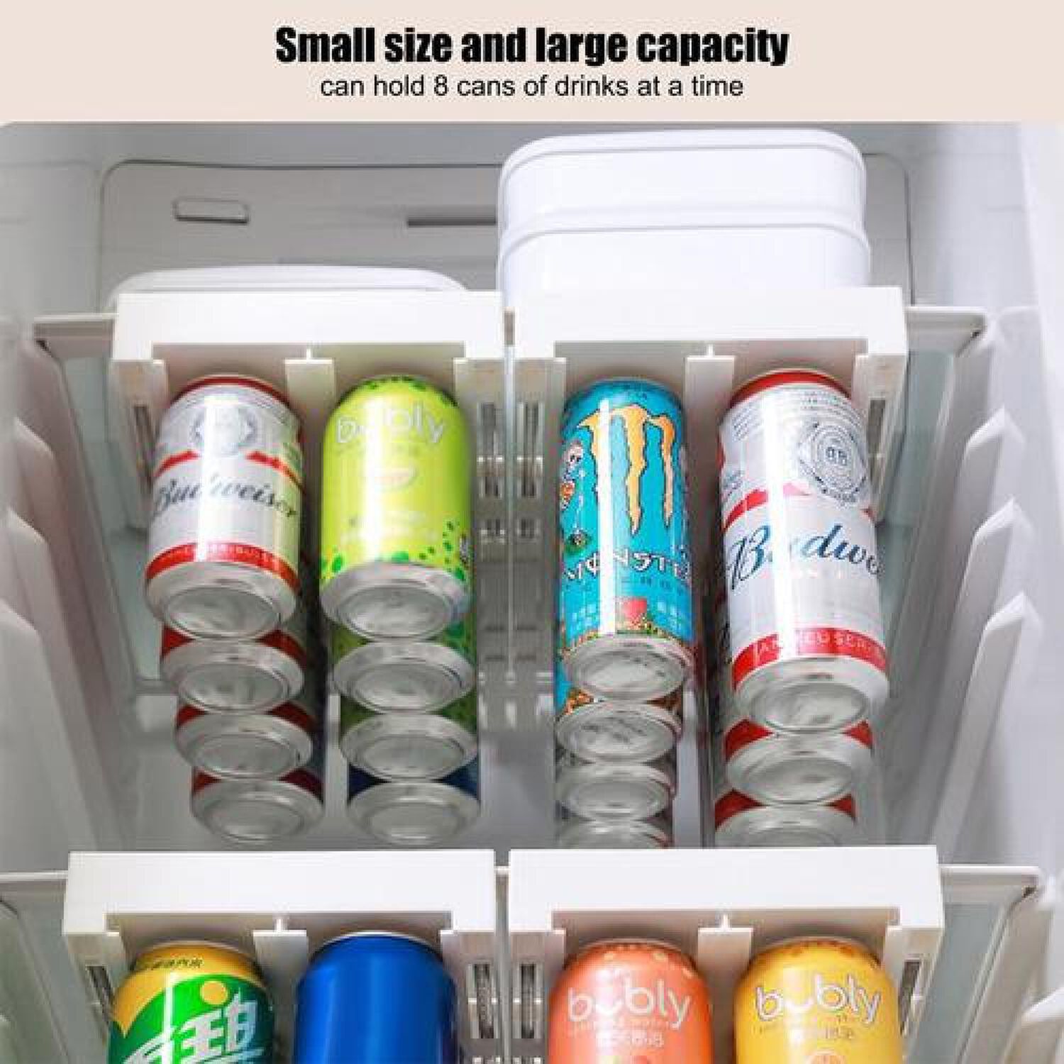 Organizador Dispensador De Latas Para Refrigerador Colgador image number 2.0