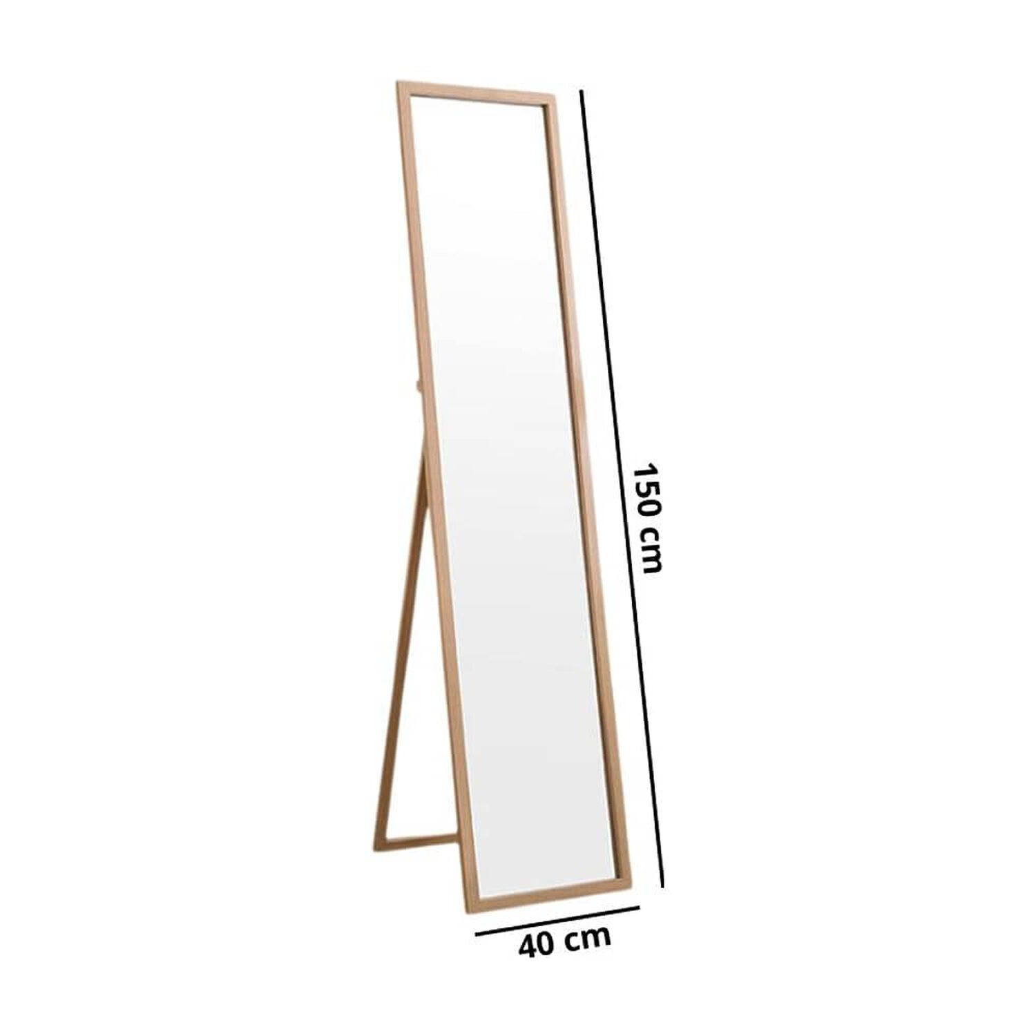 Espejo Cuerpo Entero 150x40cm Base Plegable Estilo Japones image number 1.0