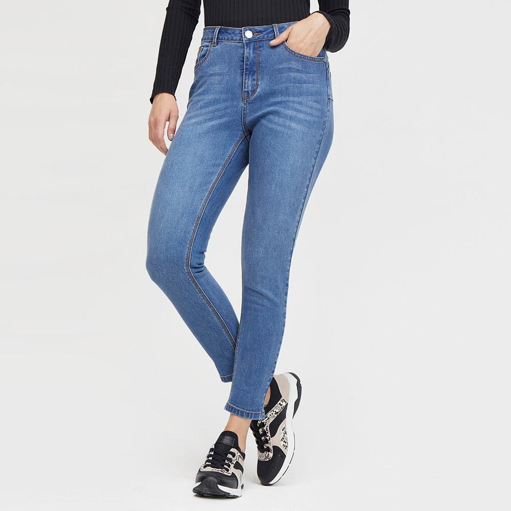 Jeans Mujer Tiro Alto Push up Kimera image number 0.0