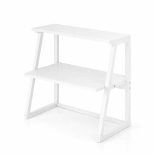 Soporte Para Impresoras 2 Niveles Mdf Blanco