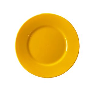 Set De 6 Plato De Policarbonato Amarillo 17 Cm