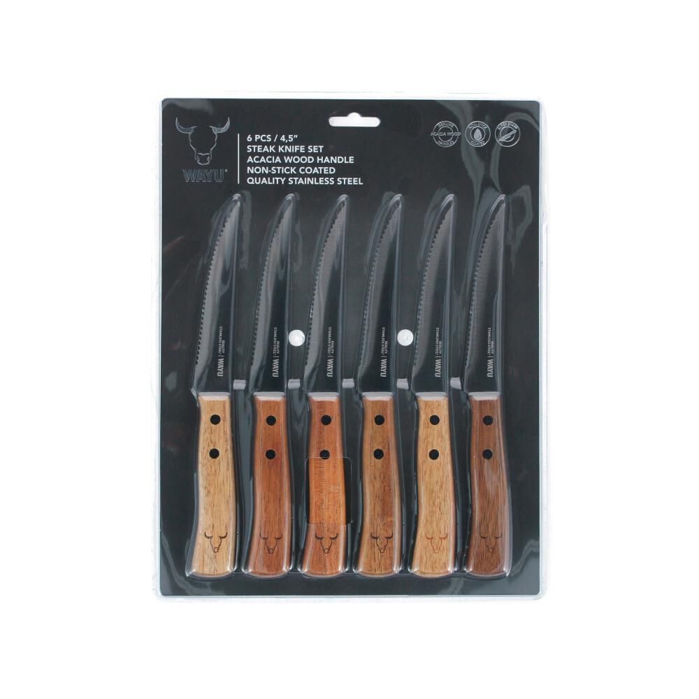 Set Parrillero Wayu Cuchillo PRM  / 6 Piezas image number 1.0