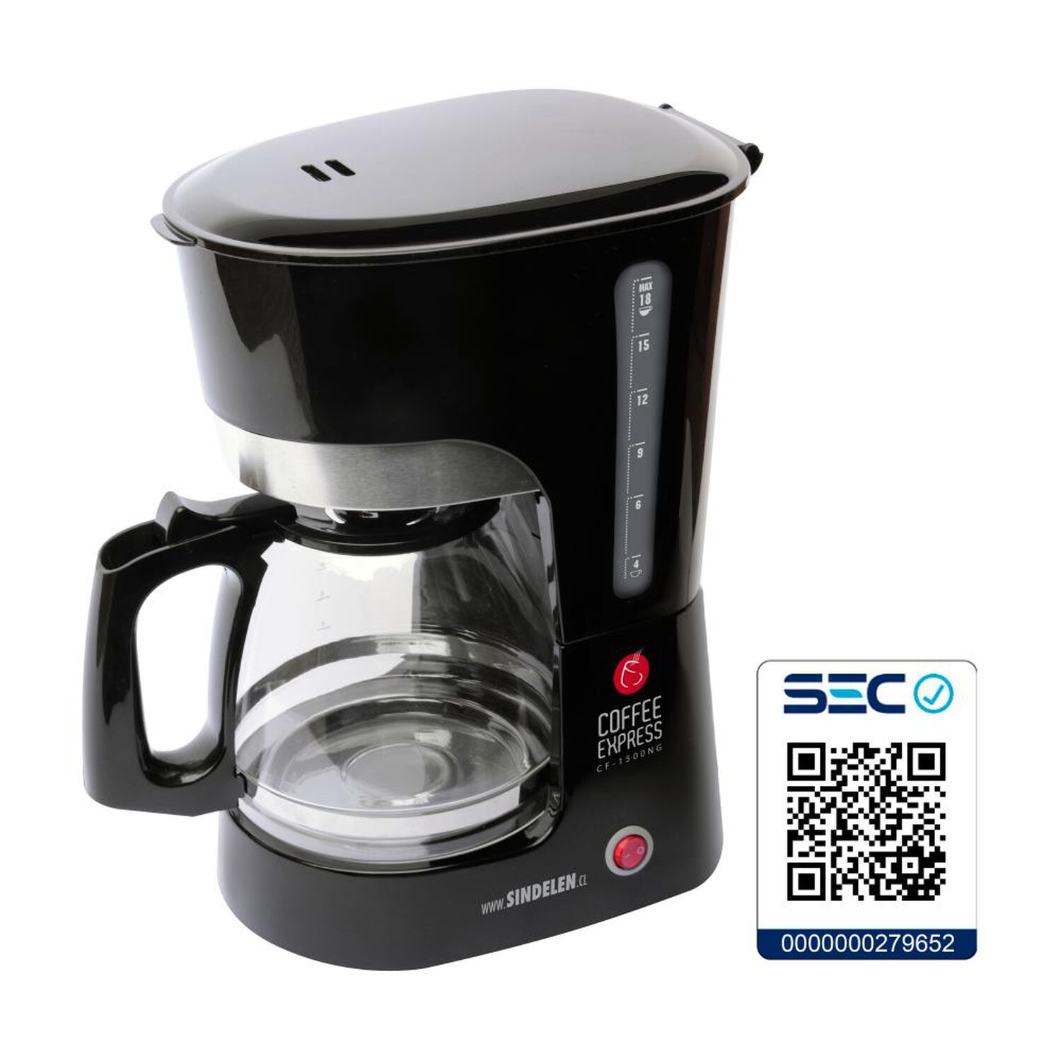 Cafetera Sindelen CF-1500NG image number 1.0