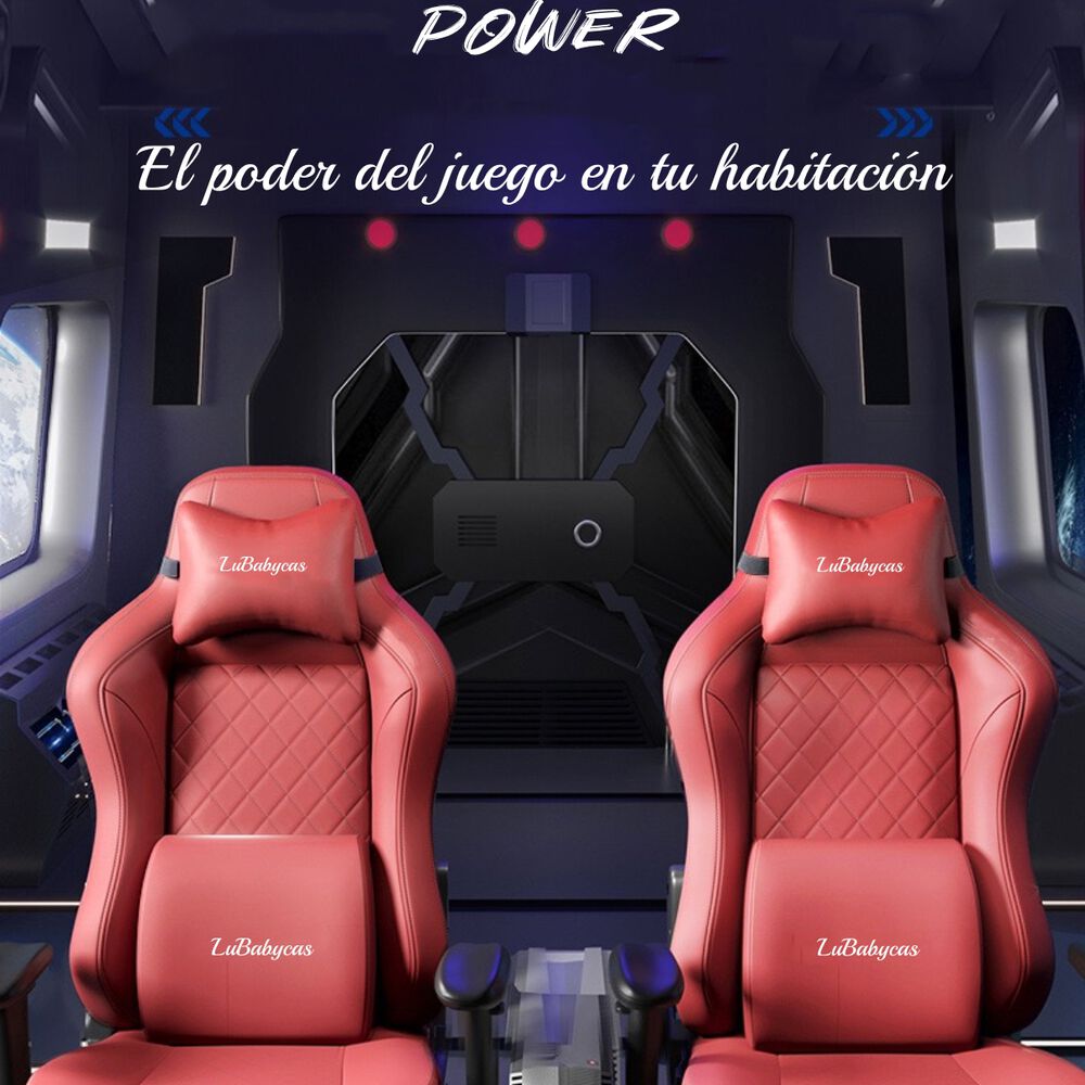 Silla Gamer Premium Reclinable Con Reposapies Power Roja image number 6.0