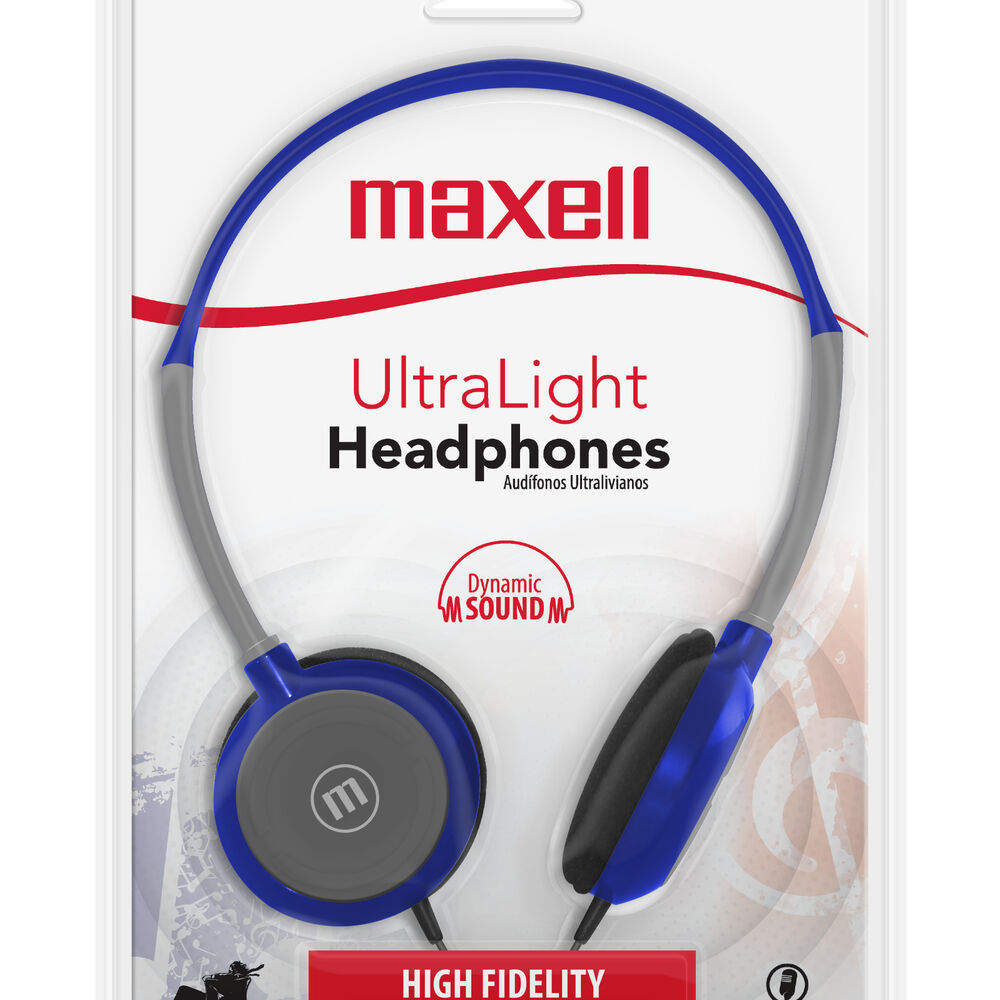 Audífonos Maxell Hp-200 Ultra Livianos Azul image number 2.0