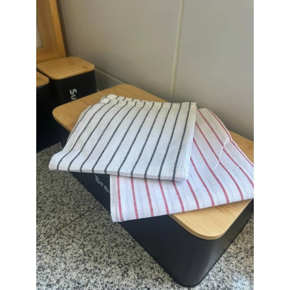 Set De 2 Pa&ntilde;os De Tela Rectangulares 50x70cm - Lineas image number 2.0