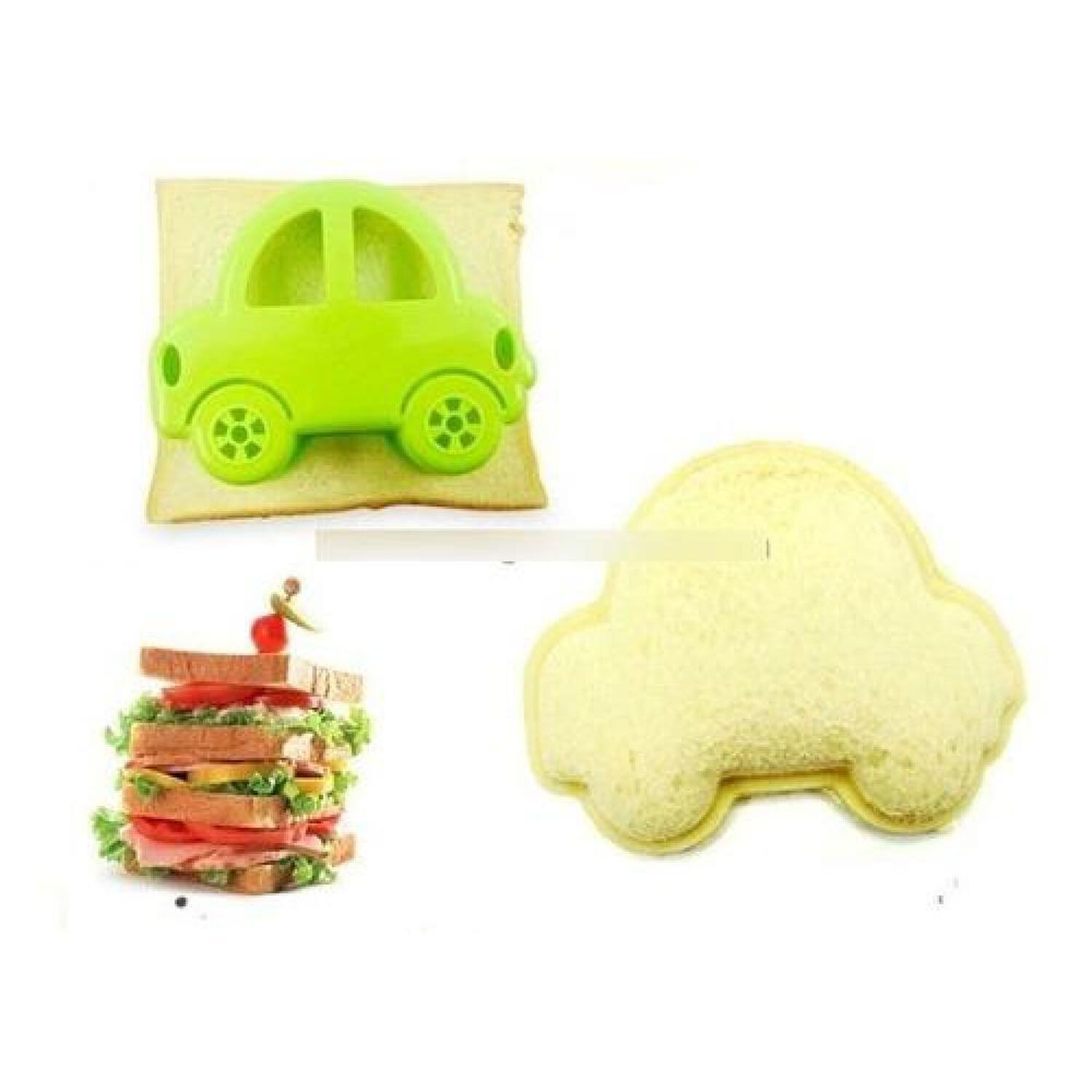 Molde De S&aacute;ndwich Emparedado De Auto Desayuno Para Cocina image number 0.0