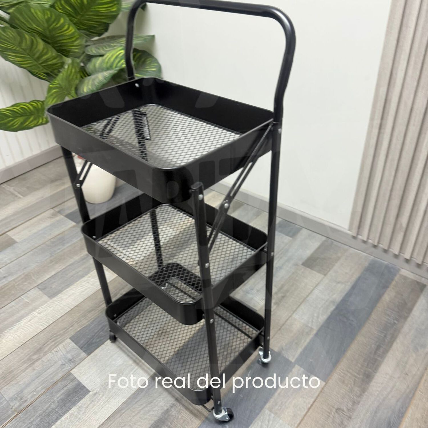 Carro Bar Plegable Negro image number 4.0