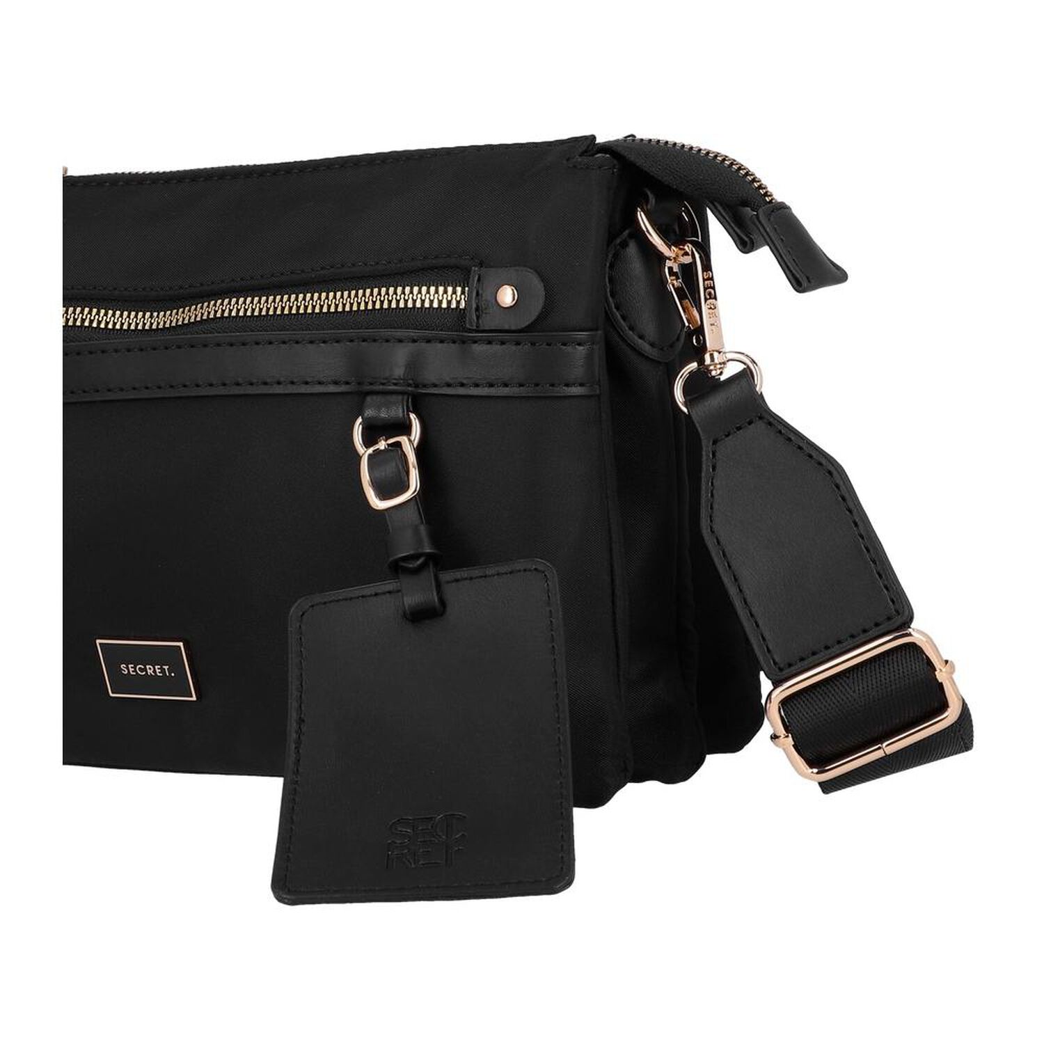 Bandolera Secret Lucerna St6 M Negro image number 4.0