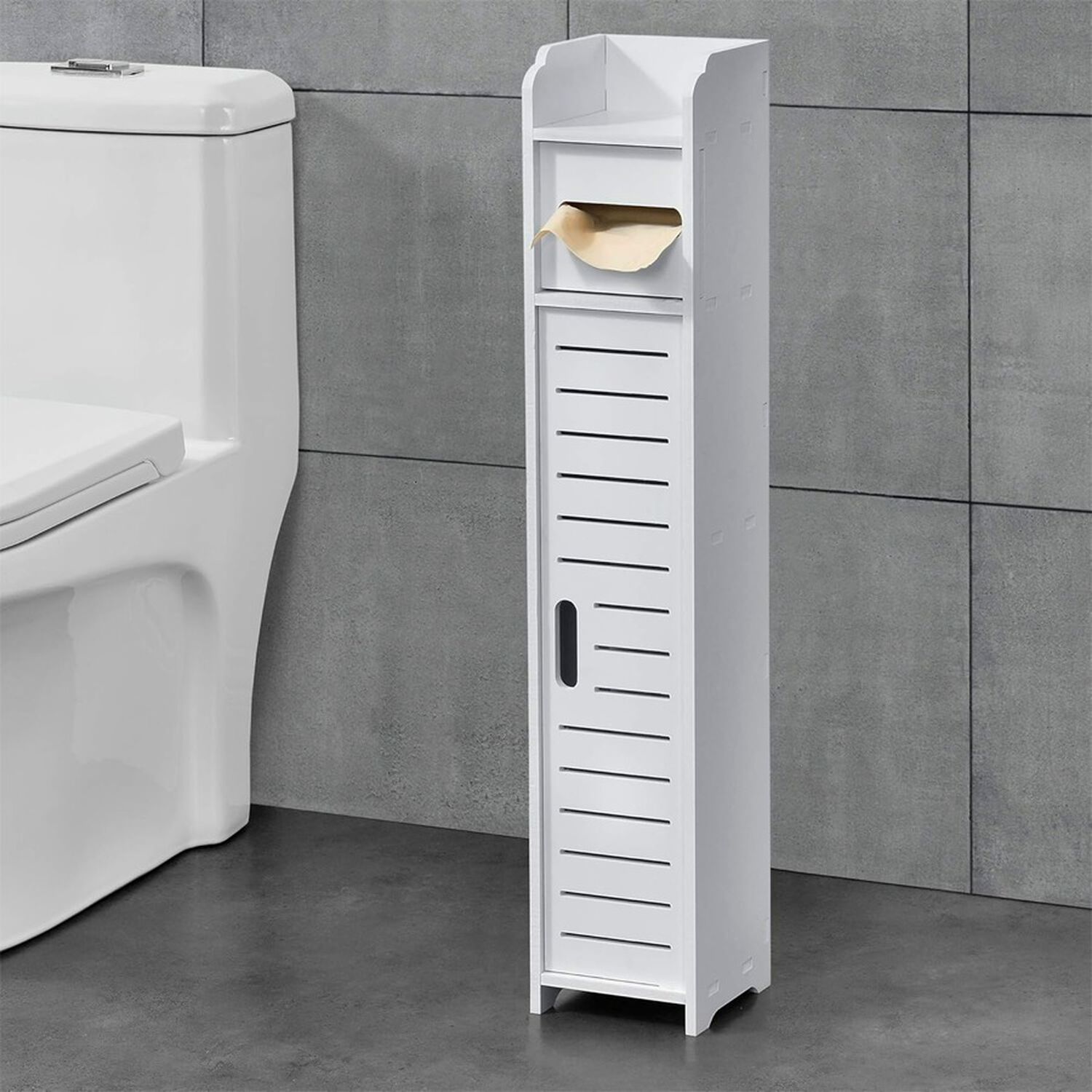 Estante Organizador De Ba&ntilde;o Color Blanco 80x15x15cm image number 2.0
