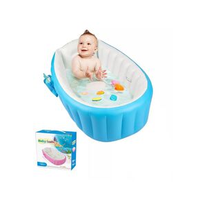 Bañera Bebe Plegable Tina De Baño Inflable