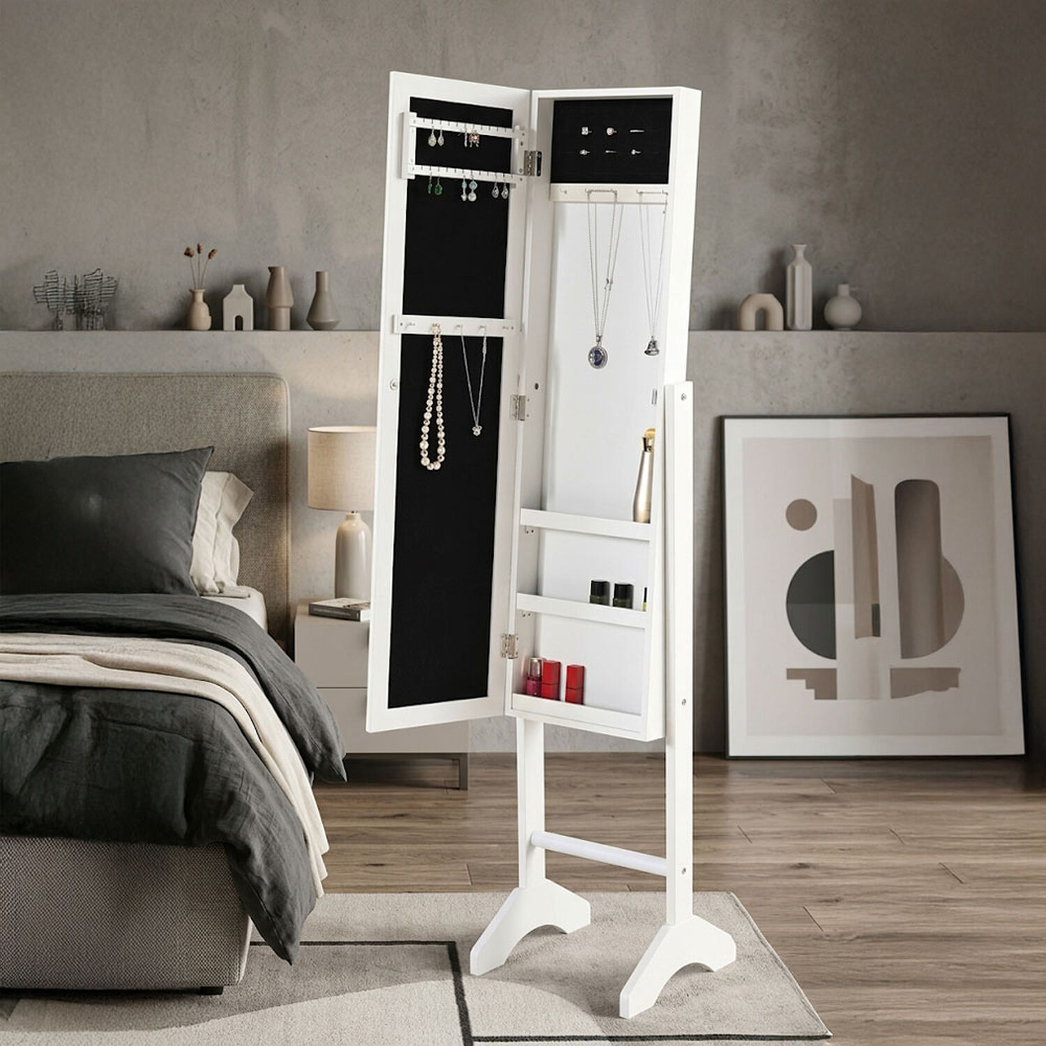 Espejo Joyero Casaideal / Blanco / 153 Cm image number 1.0
