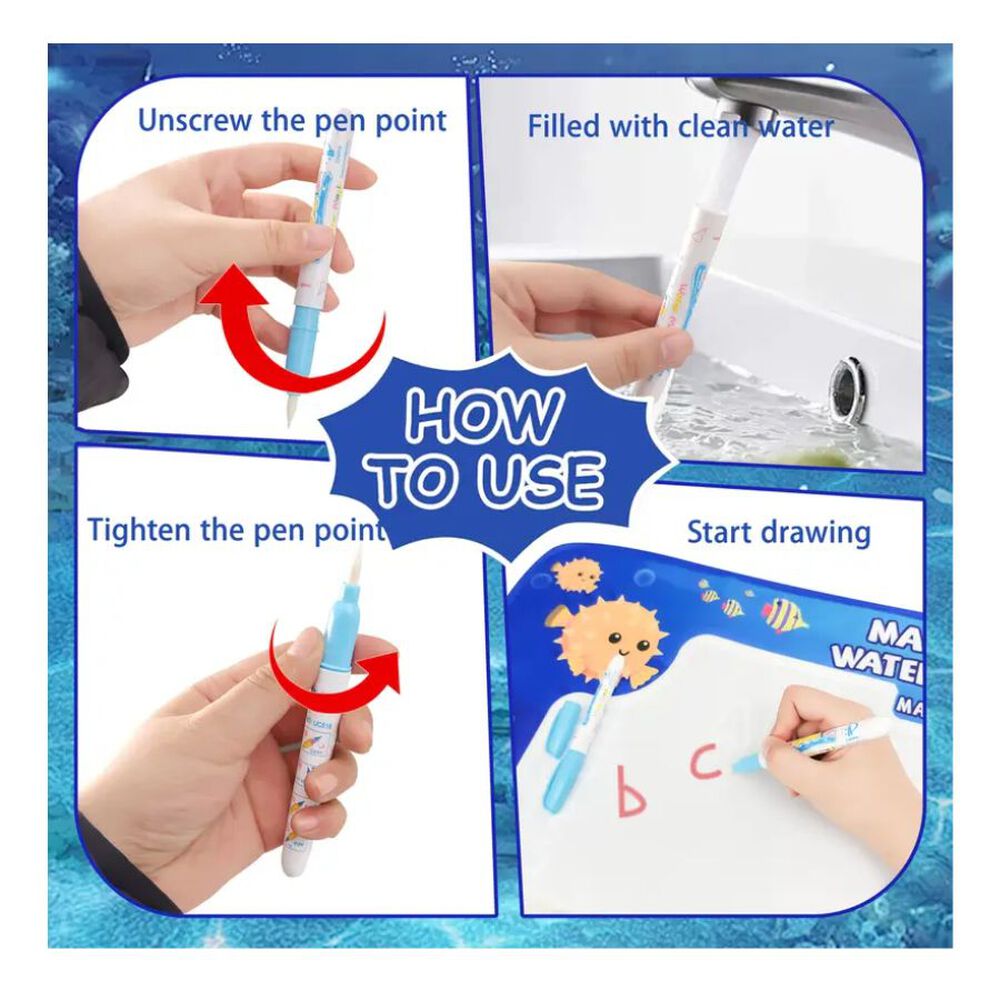 Alfombra M&aacute;gica Para Dibujar Reutilizable Para Ni&ntilde;os image number 2.0