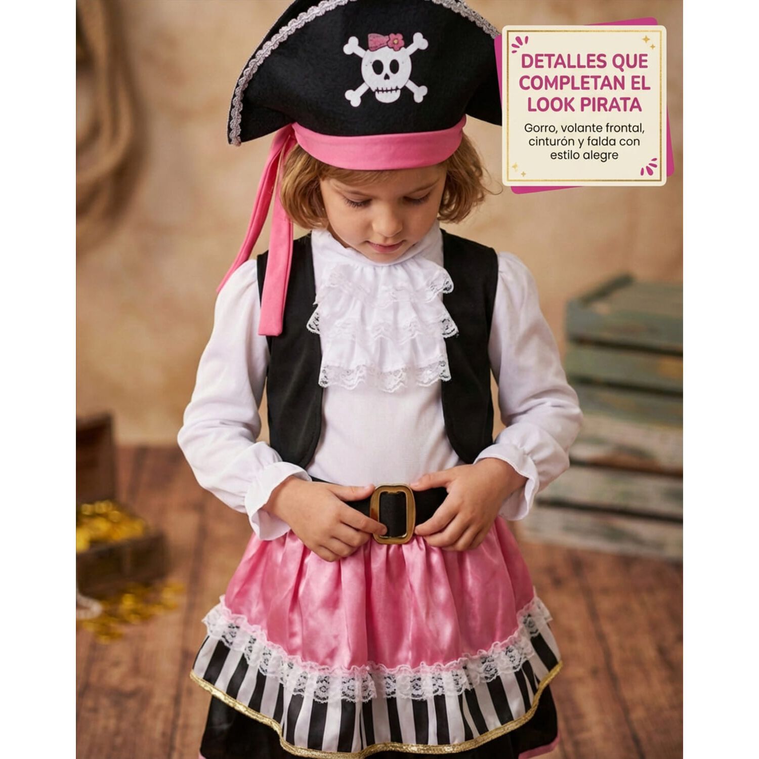 Disfraz Cosplay Pirata Corsario Piratas Infantiles Todos Ni&ntilde;o image number 25.0