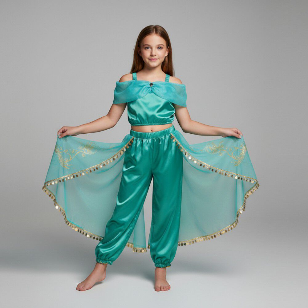 Disfraz Princesa Jasmine, Jazmin Aladdín, Cosplay Niña image number 0.0