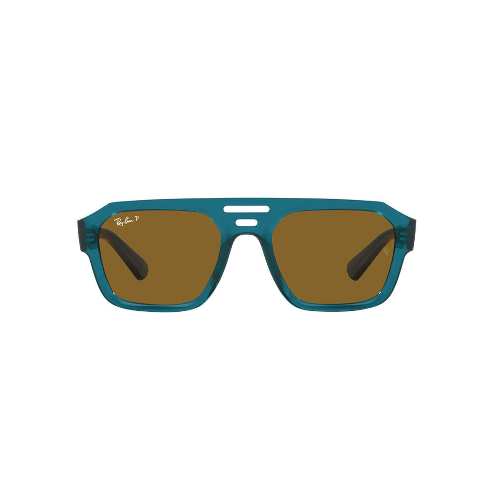 Lentes De Sol Corrigan Transparent Light Blue Polarizados Bio-based Sustentable Ray-ban image number 0.0