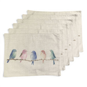 Set De 6 Individuales De Lino 35x45 Cm M24