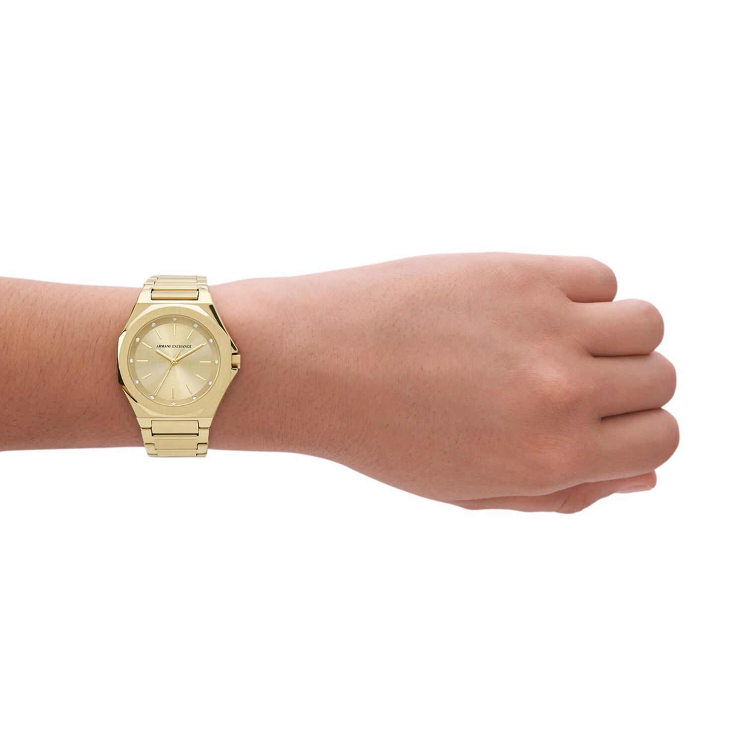 Reloj Armani Exchange Ax4608 Dorado Mujer image number 2.0