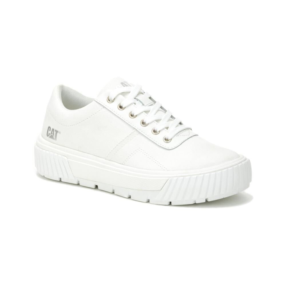 Zapatilla Urbana Mujer Caterpillar Amp Canvas Blanco image number 0.0