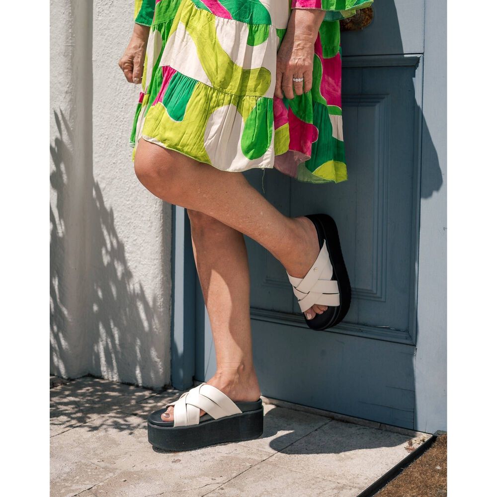 Sandalia Plataforma Kaira Blanco Alquimia image number 4.0