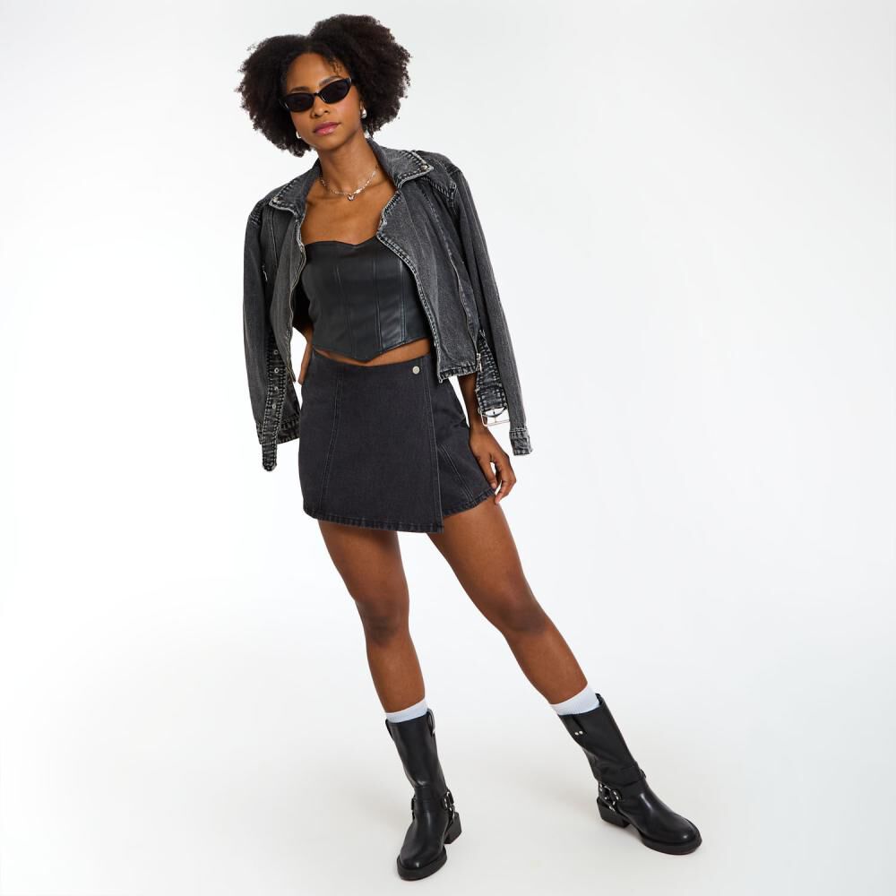 Top Strapless Ecocuero Mujer Rolly Go image number 1.0