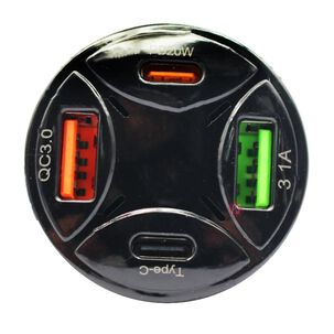 Cargador Auto Pd Qc Usb-a + Tipo C 3.1a 2 Puertos - Ps