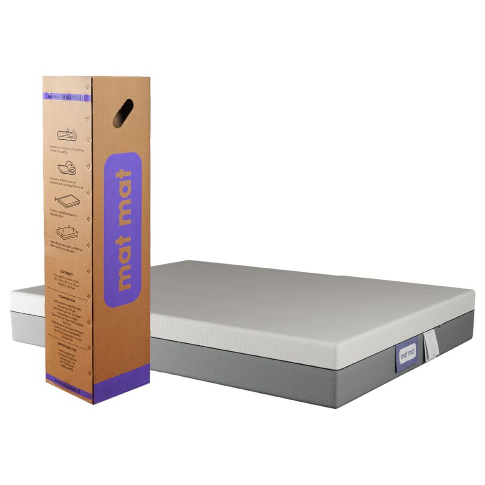 Colch&oacute;n 1 Plaza Memory Foam Mat Mat 90x190x22cm image number 0.0
