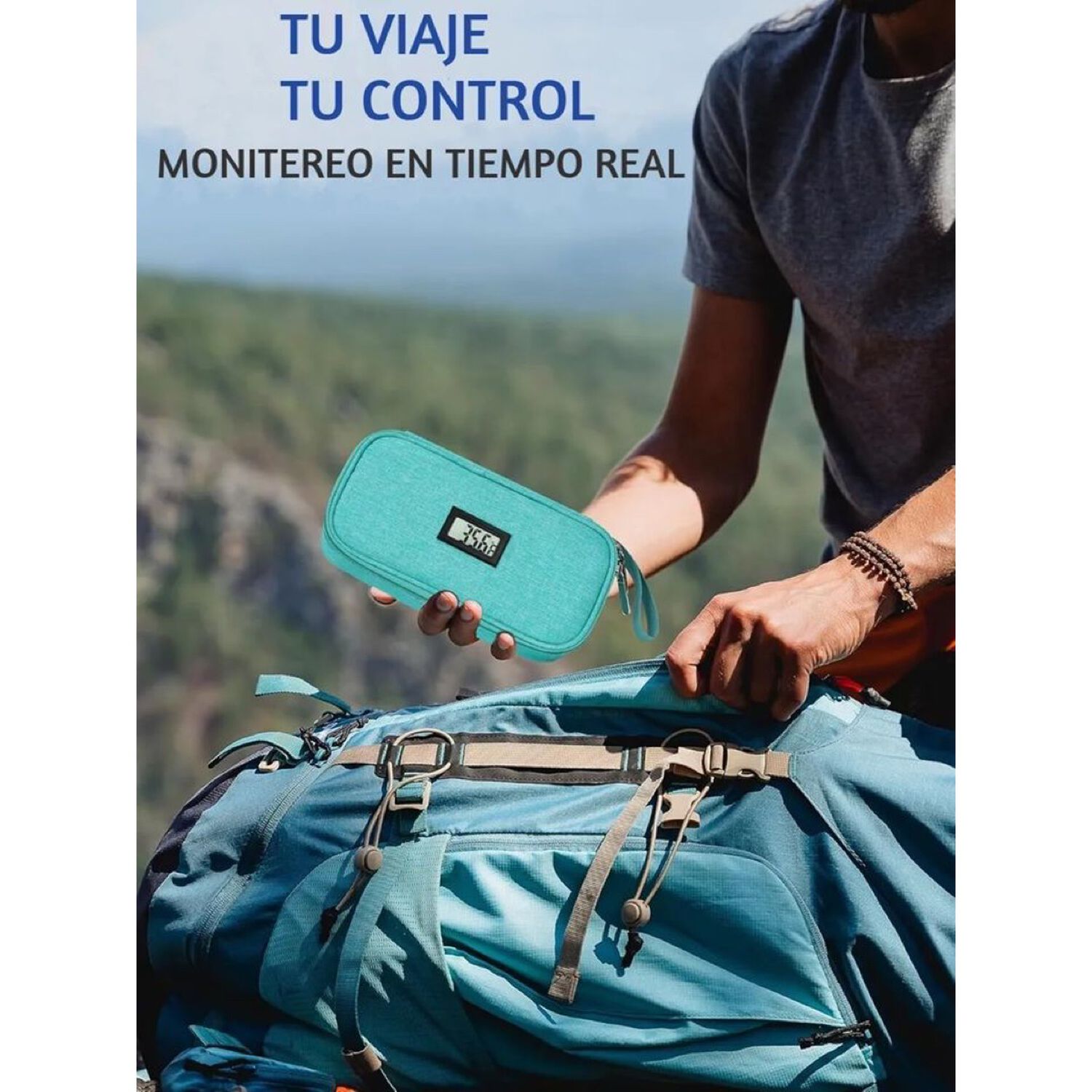 Bolso Estuche De Viaje Cooler Porta Insulina Diab&eacute;ticos Oneder Tela Verde image number 6.0