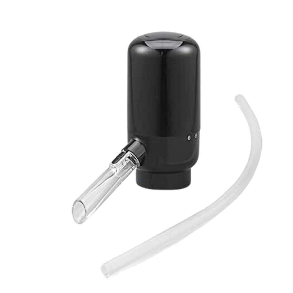 Aireador Dispensador Eléctrico Vino Negro Con Boqilla image number 1.0