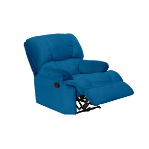 Bergere Perugia Reclinable Tela Velvet Azul Petroleo