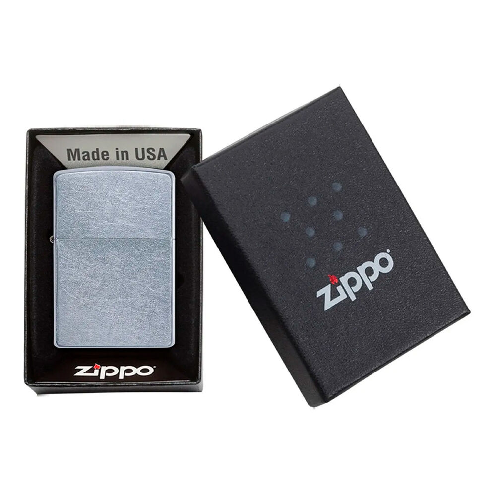 Encendedor Zippo Lighter Street Chrome Plateado Zp207 image number 4.0