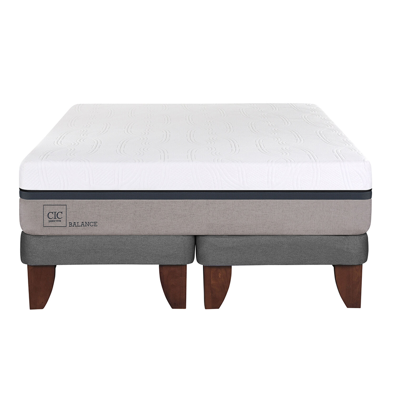 Cama Europea Cic Balance / 2 Plazas / Base Dividida image number 2.0
