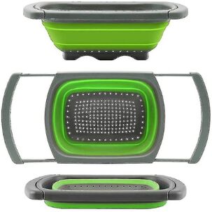 Colador Extensible Plegable 39x26cm De Silicona Multiuso