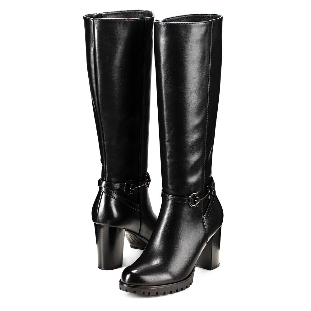Bota Negro Casual Mujer Weide Qbm01 image number 4.0