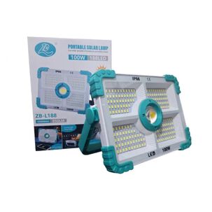 Lámpara 188 Led Solar Portátil Recargable 100w