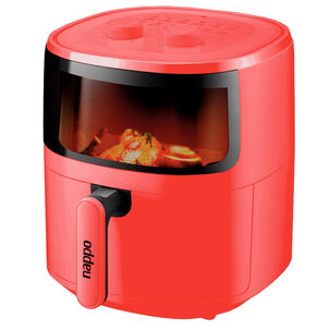 Freidora De Aire Nappo 1500w 5,7l Con Luz Y Visor Roja