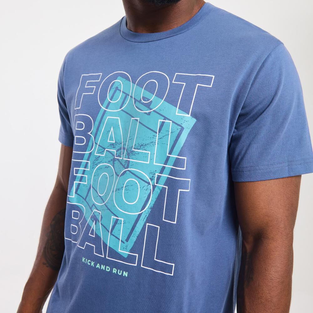 Polera Deportiva Estampada Slim Manga Corta Cuello Redondo Hombre Wetland image number 4.0