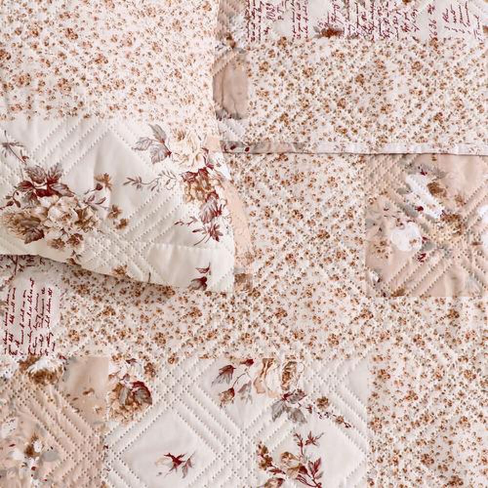 Quilt Andes Estampado King Patchwork Beige image number 1.0