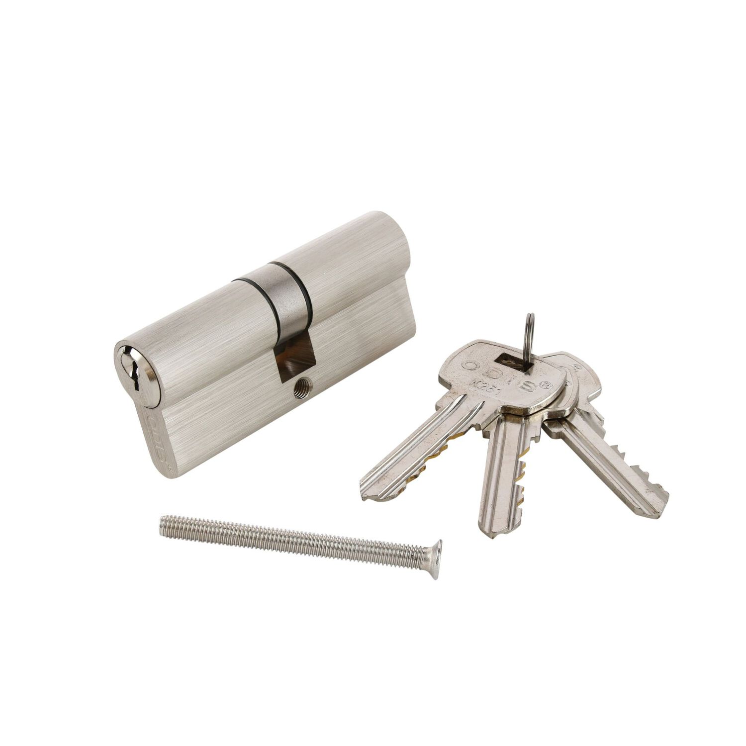Cilindro Odis Llave-llave Est&aacute;ndar 70mm Plata Satinado 6 Combinaciones image number 4.0