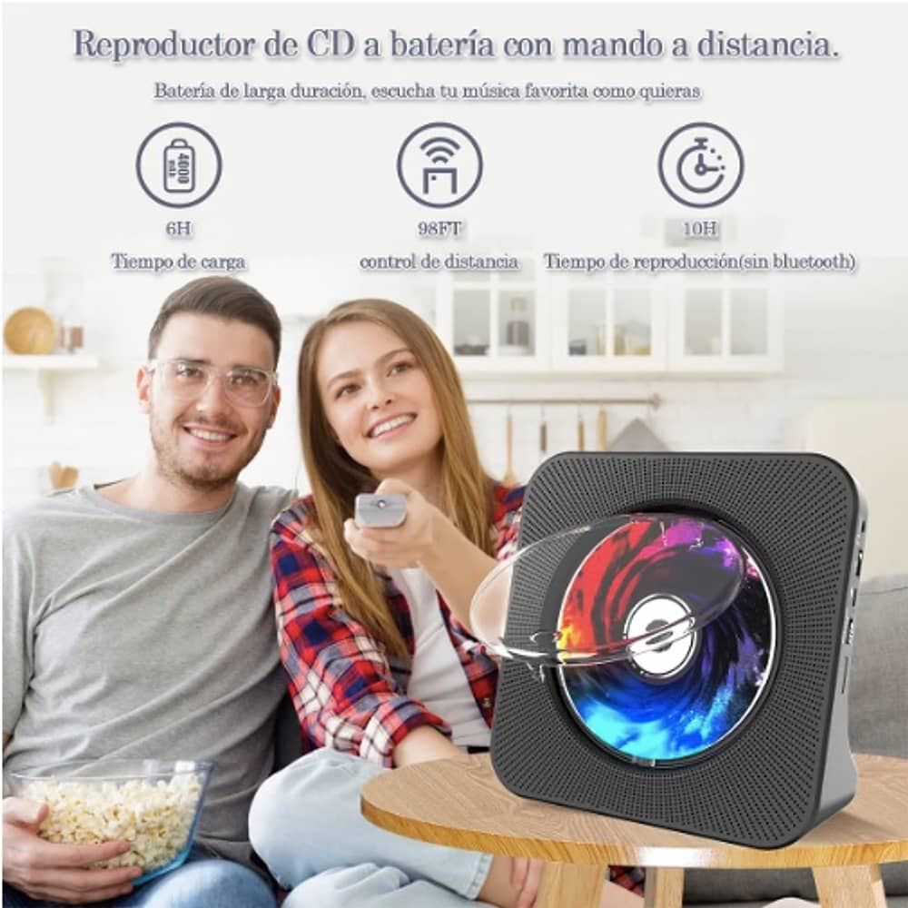 Reproductor Bluetooth De Cd Port&aacute;til image number 2.0