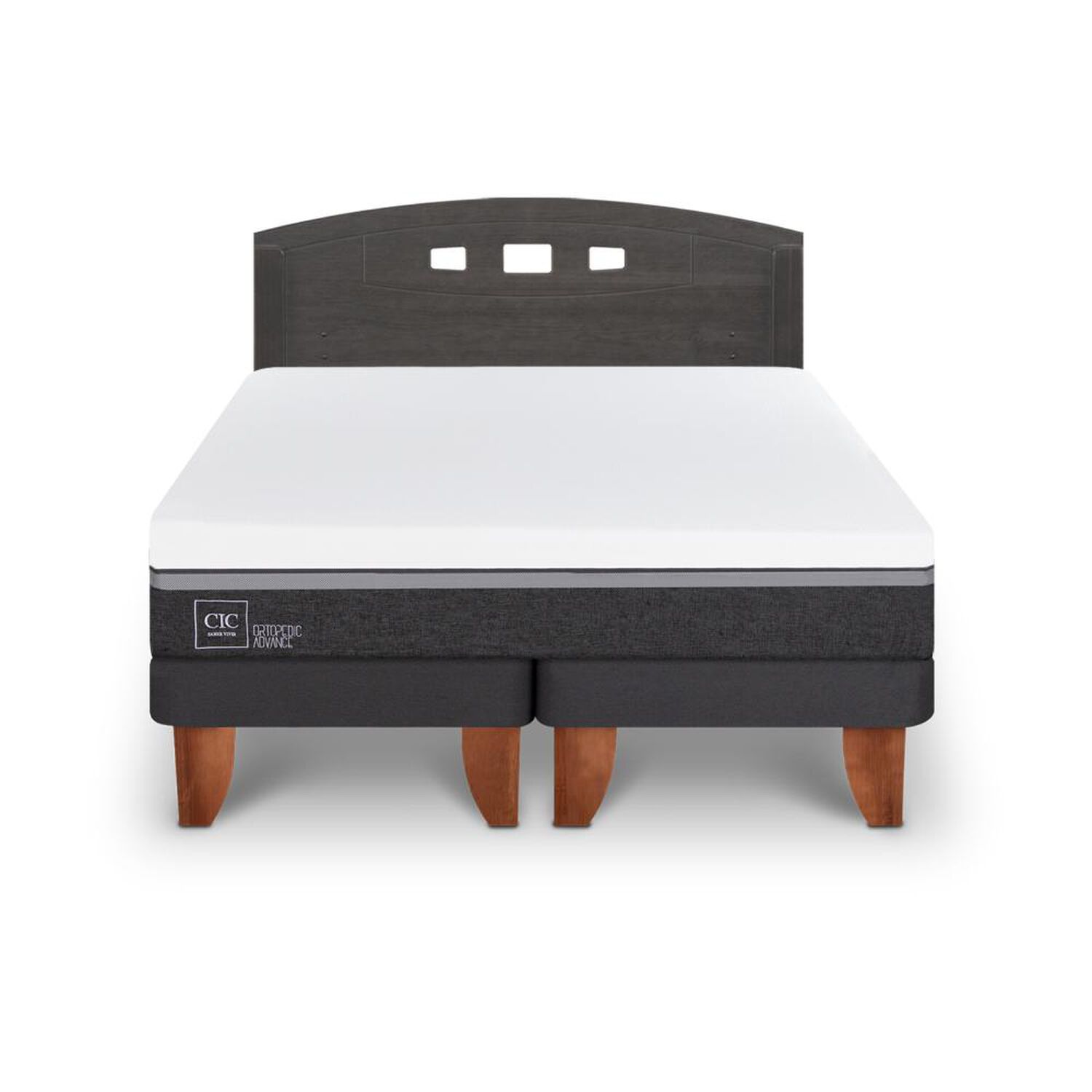 Cama Europea Cic Ortopedic Advance / 2 Plazas / Base Dividida + Respaldo image number 0.0