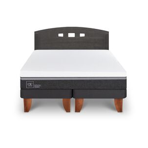Cama Europea Cic Ortopedic Advance / 2 Plazas / Base Dividida + Respaldo