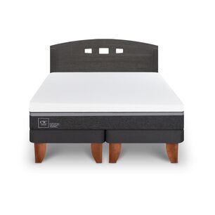 Cama Europea Cic Ortopedic Advance / 2 Plazas / Base Dividida + Respaldo