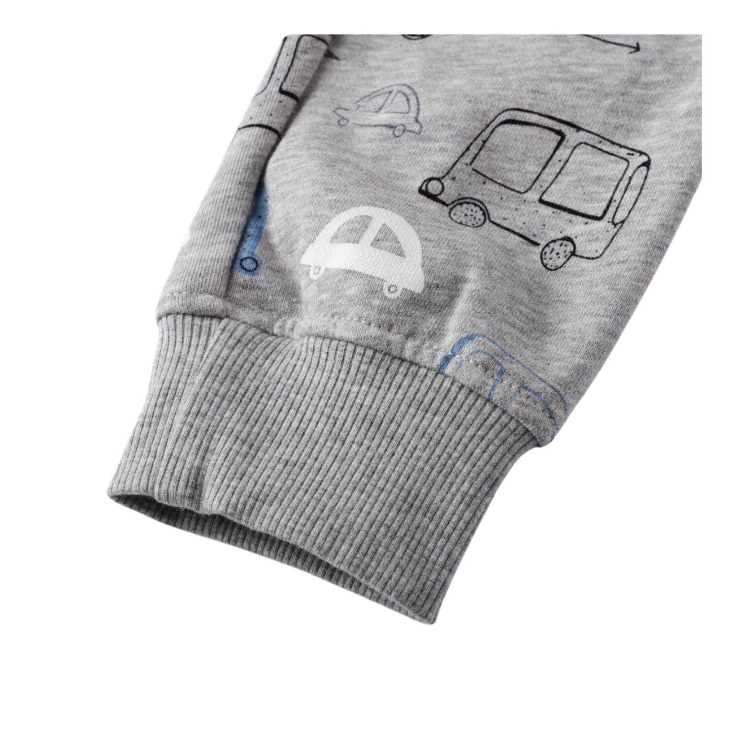 Pantal&oacute;n Buzo Ni&ntilde;o 100% Algod&oacute;n Jump Kids Gris Claro Autos image number 3.0