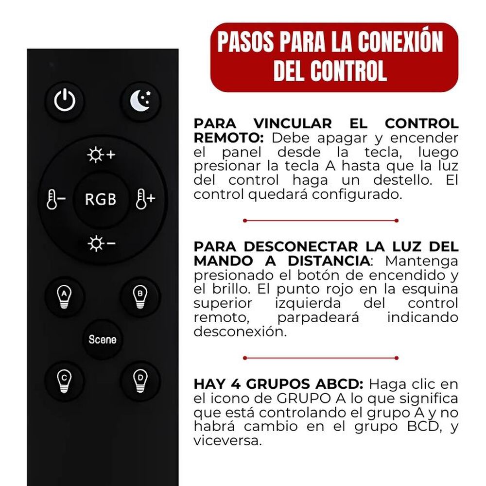 Lampara Led Rgb De Techo 24w Moderna - Wifi + Control image number 7.0