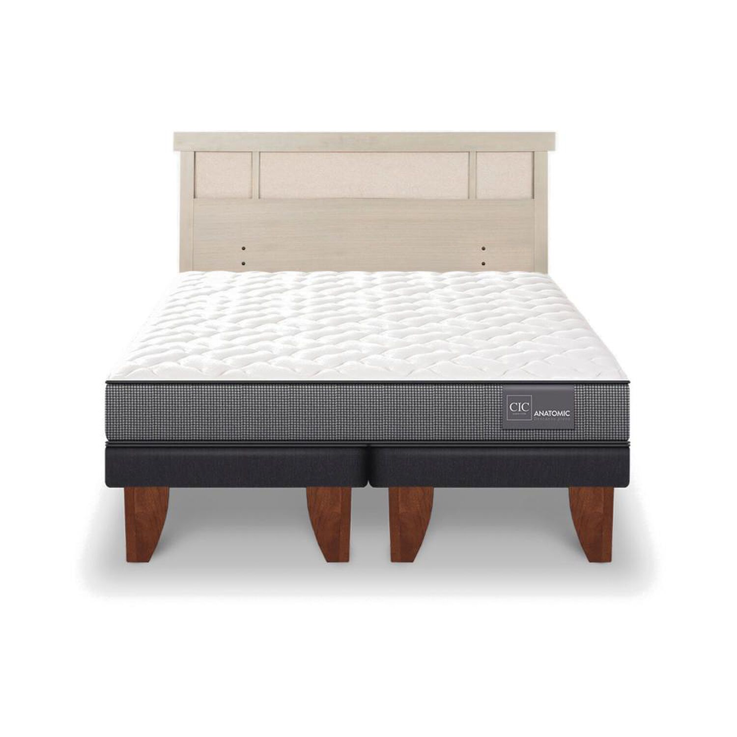 Cama Europea Cic Anatomic / 2 Plazas / Base Dividida + Respaldo image number 0.0