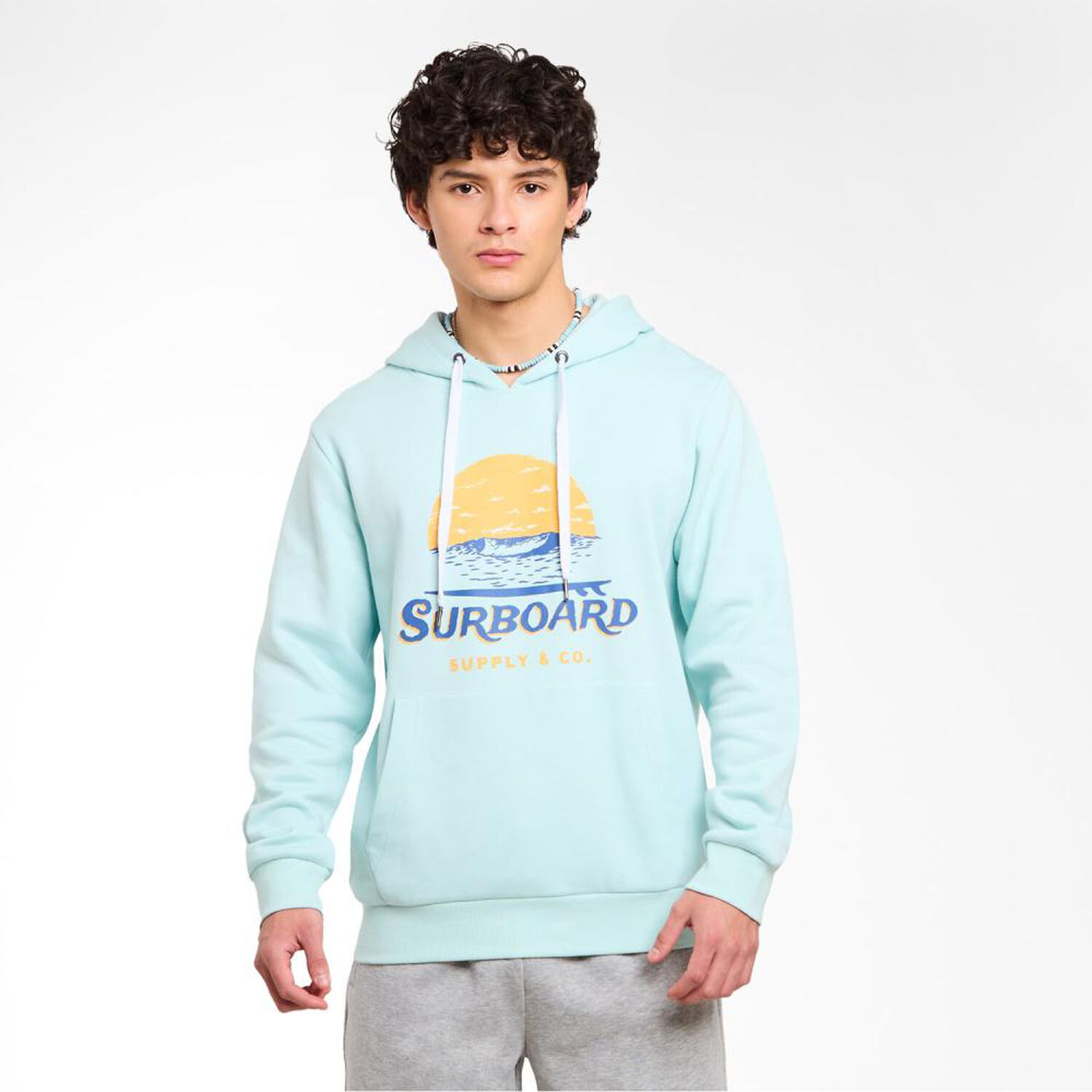Poler&oacute;n Camguro Estampado Cuello Redondo Con Capucha Hombre Ocean Pacific image number 0.0