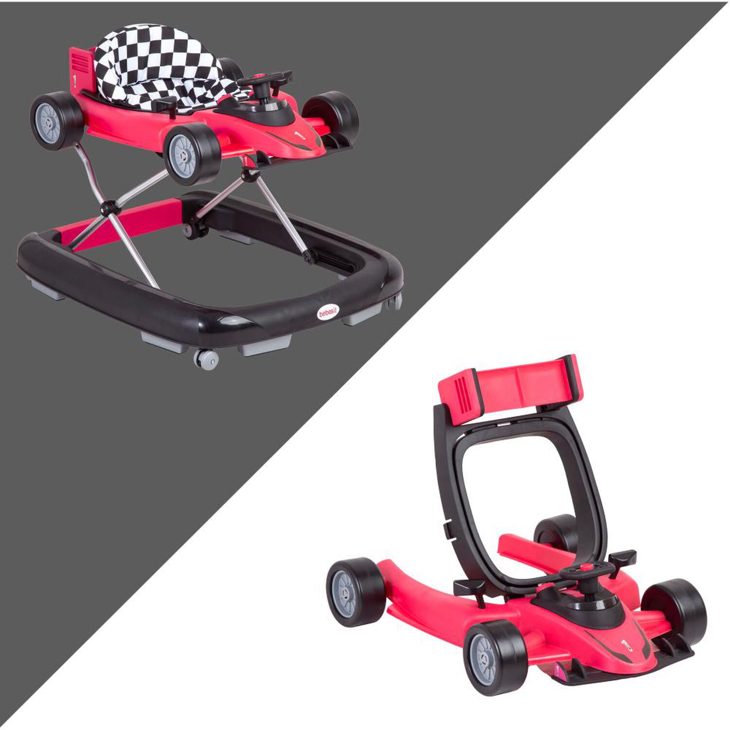 Andador Y Caminador Bebesit Seat y Walk Rosado image number 6.0
