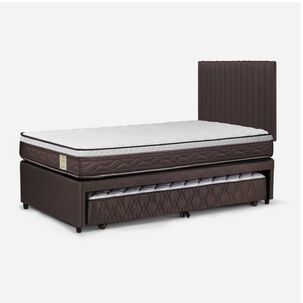 Cama Nido Rosen New Style 4 Plus / 1.5 Plazas / Base Normal + Respaldo