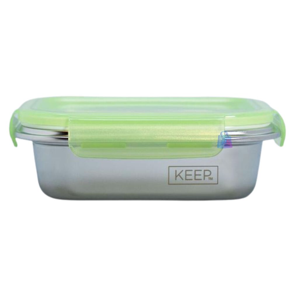 Herm&eacute;tico Keep 650ml Acero + Cubiertos On The Go - Ps image number 1.0